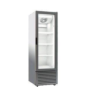 265 L เชิงพาณิชย์ตรงประตูกระจกเดี่ยวเครื่องดื่มแสดงตู้เย็นสำหรับเครื่องดื่ม - Product Image 1