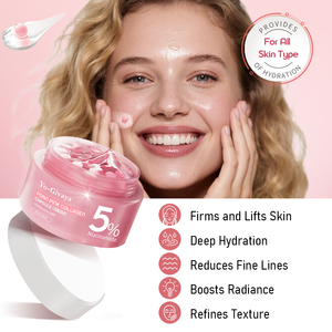 PDRN coreano <span class=keywords><strong>crema</strong></span> <span class=keywords><strong>magica</strong></span> per il viso color rosa capsula di collagene con Niacinamide vitamina B5 idratante <span class=keywords><strong>crema</strong></span> Anti-rughe - Product Image 5