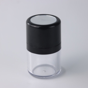 Bouteille de poudre moelleuse en plastique de 5g 10g pot de poudre en vrac avec bouffée de poudre et miroir