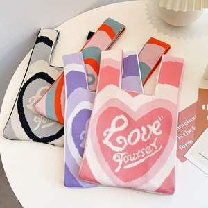 <span class=keywords><strong>Nuevo</strong></span> <span class=keywords><strong>Instagram</strong></span> tejido de gran capacidad moda versátil Casual Tote ligero estilo de lujo cubo de agua de mano bolsa de arroz - Product Image 1