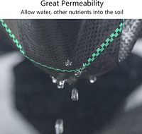 Toile de paillage respirante et perméable à l'eau en PE tissé, anti-UV, pour jardin biologique