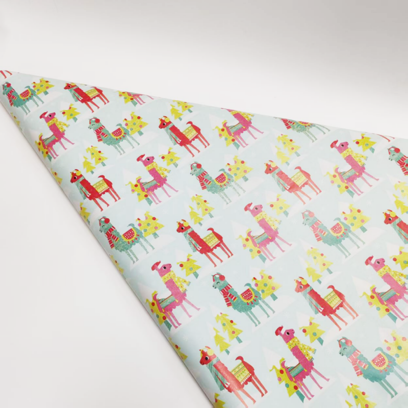 Wholesale Custom Printed Wrapping Paper Sheet with Holiday Design for Birthday Party and Gift Decoration Wrapping Paper