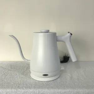 0.8L Portable Cordless Mechanical Gooseneck Electric Coffee Kettle Good Quality Stainless Steel OEM Logo Home Hotel Appliances