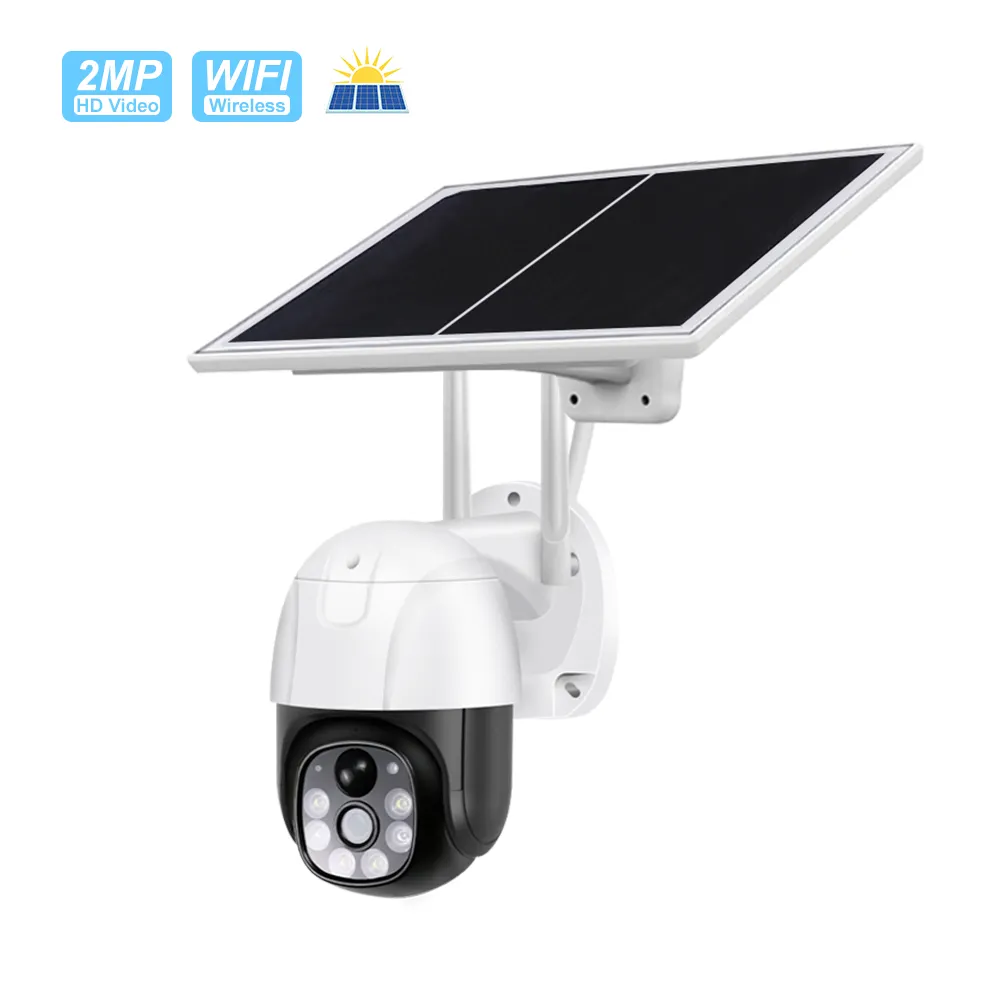 Smart IP 2K Water Proof Solar Panel Camera Global Version Wireless Outdoor IP Solar Light With Cctv Camera