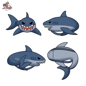 एक्वेरियम पार्टी स्कूल बैग शार्क बैकपैक सुपर चिकने, मुलायम और रंगीन वैयक्तिकरण हैं