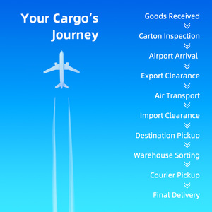 خدمات الشحن الجوي السريع من الباب إلى الباب من الصين إلى الولايات المتحدة/الاتحاد الأوروبي، شحن أمازون FBA مع الضرائب المشمولة، خدمة شحن جوي - Product Image 3