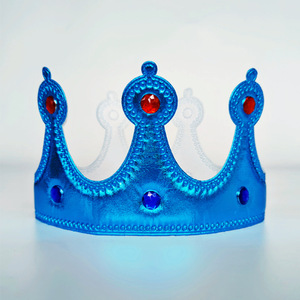 Corona de Rey Dorada para Adultos, Corona de Diamantes de Tela, Tiara de Príncipe, Gorro de Corona para Niños, Decoración para Fiestas de Cumpleaños, Accesorios para la Cabeza - Product Image 3