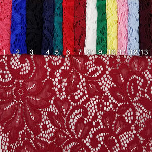 2024年人気高品質ジャカードナイロンスパンデックス在庫ロットレース生地 - Product Image 1