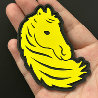 Écussons PVC personnalisés pour vêtements, badges de marque en relief, patchs en caoutchouc PVC 2D 3D avec fermeture auto-agrippante