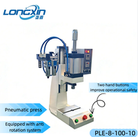 Presse pneumatique 8KN à double commande manuelle, machine de poinçonnage métallique avec roulement de pression, outil de découpe pneumatique
