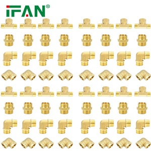 Raccordi in ottone IFAN forgiati e fusi da 1/2, 3/4, 1, 2 pollici, raccordi filettati in ottone, gomiti, tee, raccordi in ottone - Product Image 1