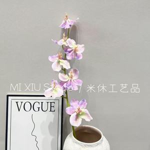 ดอกกล้วยไม้วานด้าประดิษฐ์จาก Mishu Crafts สำหรับตกแต่งงานแต่งงาน ดอกไม้ประดิษฐ์สำหรับตกแต่งห้องจัดเลี้ยงงานแต่งงาน และใช้สำหรับถ่ายภาพ - Product Image 2