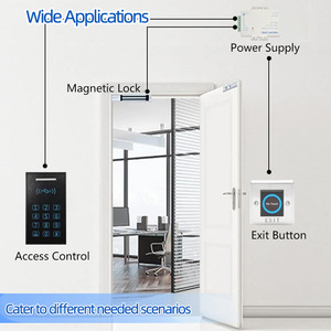 Serrure magnétique à haute sécurité durable de 280 kg, serrure électromagnétique à 5 fils pour contrôle d'accès, indicateur LED, porte en verre sans cadre - Product Image 5