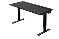 Bureau de jeu moderne réglable pour PC Mobilier de bureau en fer noir pliable pour l'école à la maison Tableau en acrylique Table à pieds convertibles