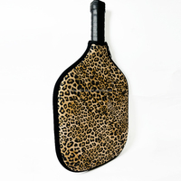 Drop Shipping RTS Imprimé Léopard Sublimation Néoprène Pickleball Paddle Covers
