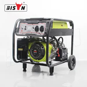 BISON 5Kw 5 Kva 5000W 6Kw 6500 Generator bensin udara dingin/Generator bensin