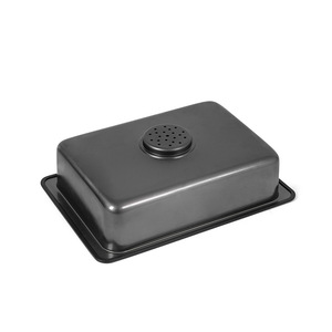 Unidad de Fregadero para Camping al Aire Libre 36x25x9cm, Lavabo de Acero Inoxidable para Verduras, Módulo de Almacenamiento de Vajilla - Product Image 4