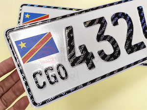 <span class=keywords><strong>Plaque</strong></span> d'<span class=keywords><strong>immatriculation</strong></span> DRC holographique personnalisée anti-contrefaçon pour le marché africain, <span class=keywords><strong>plaque</strong></span> d'<span class=keywords><strong>immatriculation</strong></span> anti-contrefaçon personnalisée - Product Image 3