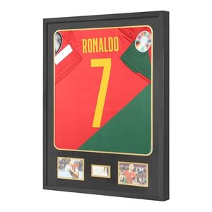 Espositore per Maglie con Cornice in Legno da Parete per Magliette di Calcio, Basket, <span class=keywords><strong>Foto</strong></span> e Firme, Cornice Nera Shadow Box - Product Image 2