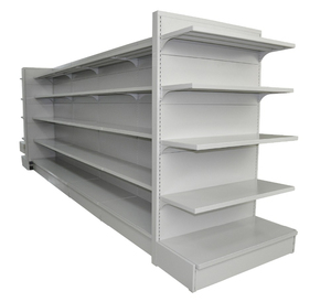 Low MOQ Customized Retail <b>Shelf</b> Medium <b>Duty</b> Metal Gondola Shelving Fashionable Retail 5-layer Racks - Product Image 3