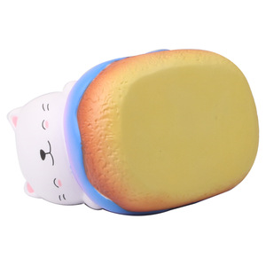 Cartoon Cat On Cake <b>Squishy</b> Toy TPE Stress Relief Fidget Toy For Kids Unisex 5 To 7 Years - Product Image 4