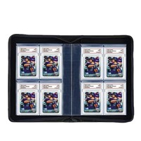 kw Album de cartes personnalisable à fentes pour cartes en papier européennes classées BGS/ Conception à quatre fentes compatible, reliure non-à feuilles mobiles