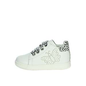 Sneakers da ragazza Falcotto bianche e nere con stampa leopardata e lacci, scarpe casual - Product Image 1