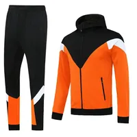 Ensemble de survêtement de sport d'hiver pour homme adulte de haute qualité Soccer Max Pro, en polyester/coton, veste et pantalon épais, respirant et résistant