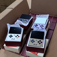 64G Noir Miyoo Mini Plus Rétro Lecteur De Poche 3.5 Pouces Portable Console De Jeu Vidéo Arc Linux Système Pocket V2 V3 Poche Cadeau