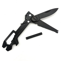 Offre spéciale de camping en acier inoxydable, ceinture pliable portable, couteau pratique, scie et outils multifonctionnels