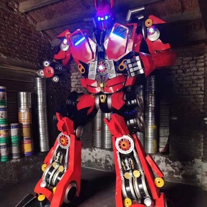 Statue de <span class=keywords><strong>robot</strong></span> en métal réaliste de grande taille pour l'extérieur, en acier inoxydable, sculptures de robots en métal, aménagement paysager, statue de <span class=keywords><strong>robot</strong></span> pour parc d'attractions - Product Image 5