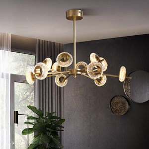 Postmodern Minimalist Style High-End Crystal <b>Lighting</b> Fixtures Nordic Style Creative <b>Dining</b> Living Room Pendant Chandeliers - Product Image 5
