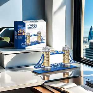 Bloques de Construcción de las Torres Gemelas de Londres, Modelo de Juguete para Niños, Unisex, de Plástico, para Armar, Recuerdo, Regalo - Product Image 5