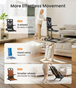 Silla Elevadora Eléctrica Ajustable, Asiento de Transferencia para Ancianos, Ayuda para la Movilidad, Cuidado en el Hogar, Soporte de Enfermería, Asistencia Reclinable Portátil - Product Image 6