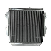 Radiador de aluminio para Toyota LandCruser Prado BJ73 LJ7 RJ7 HZJ7 PZJ7 KZJ7 FJ75 HZJ7 PZJ7 KZJ7 1KZ 1KZTE Tanque de agua-Piezas de automóvil