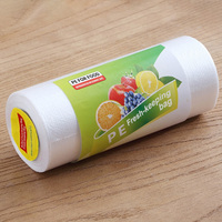 Goedkope op maat gemaakte transparante plastic fruitzakken, plastic zakken op rol, voedselverpakkingsfolie op rol, plastic groentezakken