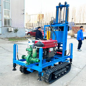 Plataforma de Perforación Portátil de Diésel de Bajo Mantenimiento, Bomba Hidráulica de 22HP-35HP, Caja de Cambios, Profundidad Máxima de 200m, Plataforma de Perforación de Pozos de Agua de Fácil Mantenimiento - Product Image 2