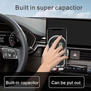 Supporto per Telefono Auto con <span class=keywords><strong>Ricarica</strong></span> Wireless, <span class=keywords><strong>Ricarica</strong></span> Rapida 15W, Supporto Universale per Smartphone, Mani Libere - Product Image 2