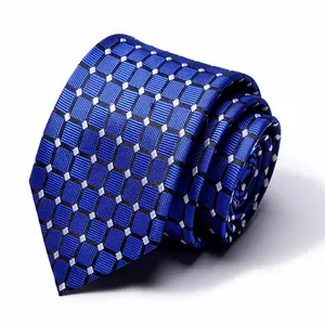 Nouveau produit personnalisé chine fournisseur Business 8CM Polyester cravate soie cou cravate ensemble hommes cravates