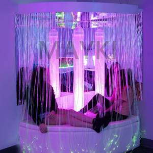 Otizm terapi araçları fiber optik duyusal işık kiti duyusal oda tasarımı LED su kabarcık borusu çocuklar ve engelli için - Product Image 3