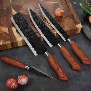 Wooden Grain Handle 6pcs <b>Sharp</b> <b>Knives</b> <b>Sets</b> 3cr13 Stainless Steel Kitchen Cutlery <b>Set</b> - Product Image 3