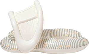 <b>Inflatable</b> Pool <b>Float</b> Chair with Canopy Adult Swimming Lounge Seat Ergonomic Floating Row for Pool Beach Water Fun - Product Image 2