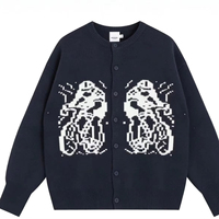 Pull-over ample confortable pour homme avec un design unique, jean en denim, ensemble deux pièces