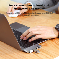 Adaptadores USB UGREEN 4 en 1, Tipo C a USB 3.0 Hub con 4 Puertos USB A 3.0, Velocidad de Transmisión de 5 Gbps