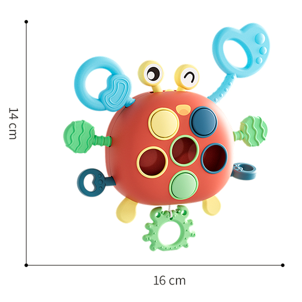 2023 новый детский краб тянуть развивающая игрушка высокое качество дети животные модель многофункциональная прорезыватель зубов Amazon самые продаваемые силиконовые игрушки