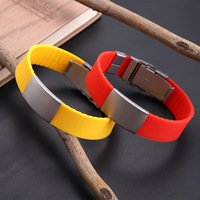 Bracelet en silicone personnalisé avec logo et texte, en caoutchouc écologique, à prix abordable, idéal comme cadeau publicitaire – Vente chaude