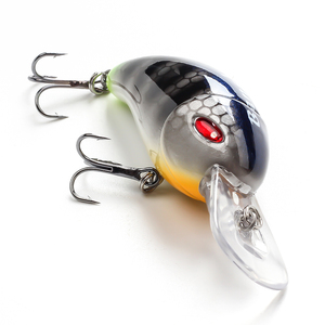 Vente en gros LFC02 leurre de pêche 6 couleurs disponibles appâts artificiels à manivelle avec hameçons aigus <span class=keywords><strong>action</strong></span> flottante plastique dur - Product Image 1