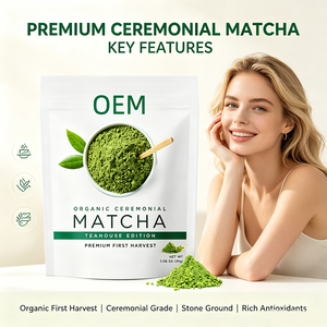 Matcha en Polvo 100% Orgánico de Marca Privada OEM, Matcha Ceremonial Natural Puro de Té Verde al por Mayor - Product Image 4