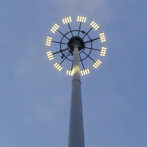 Vendita calda lampada a torre solare per strada led luce palo alto albero per popolare palo alto palo della luce