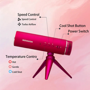 Asciugacapelli portatile rosso rosa asciugatrice macchina 1200W asciugatrice ad alta velocità - Product Image 5